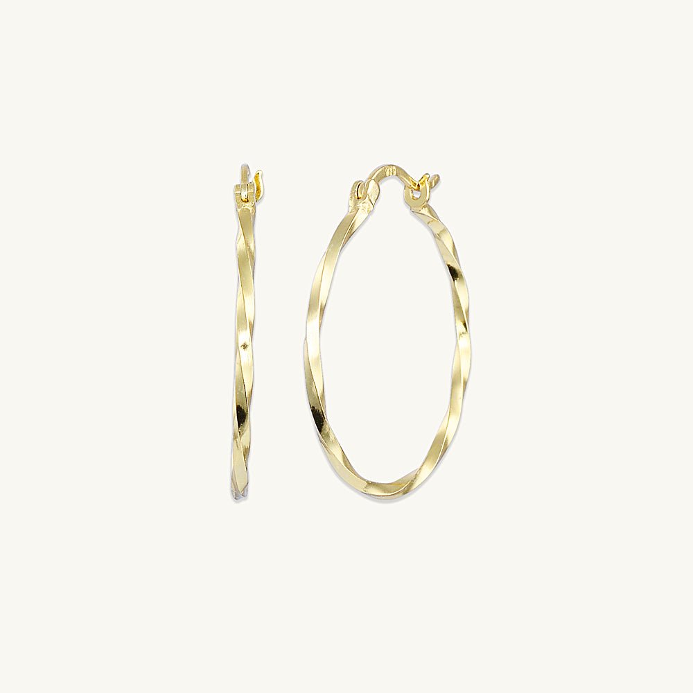 Large Swirl Hoop Earrings - Camile & Stone