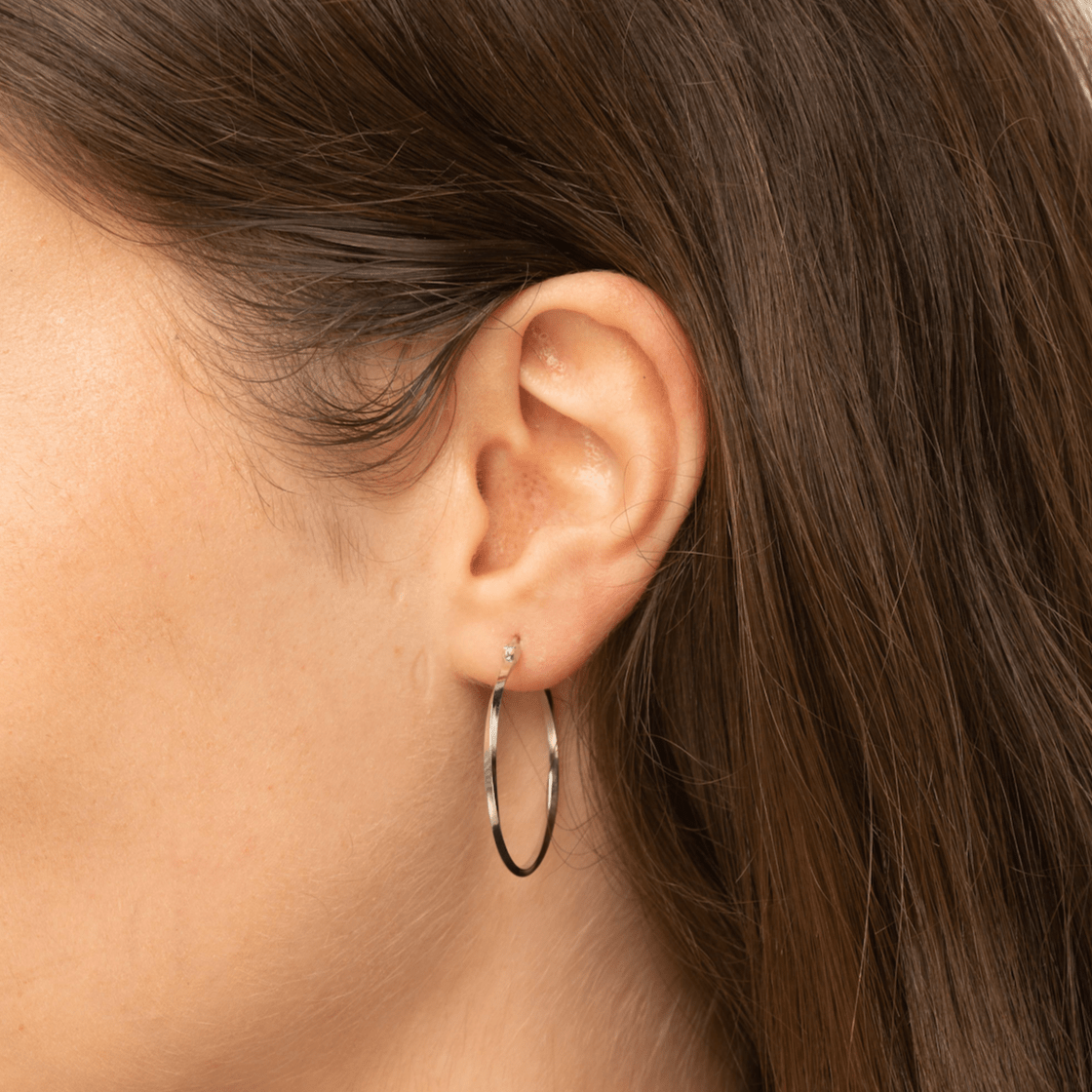 Large Swirl Hoop Earrings - Camile & Stone