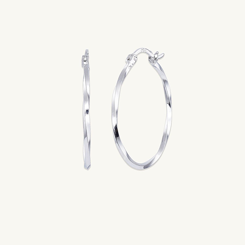 Large Swirl Hoop Earrings - Camile & Stone