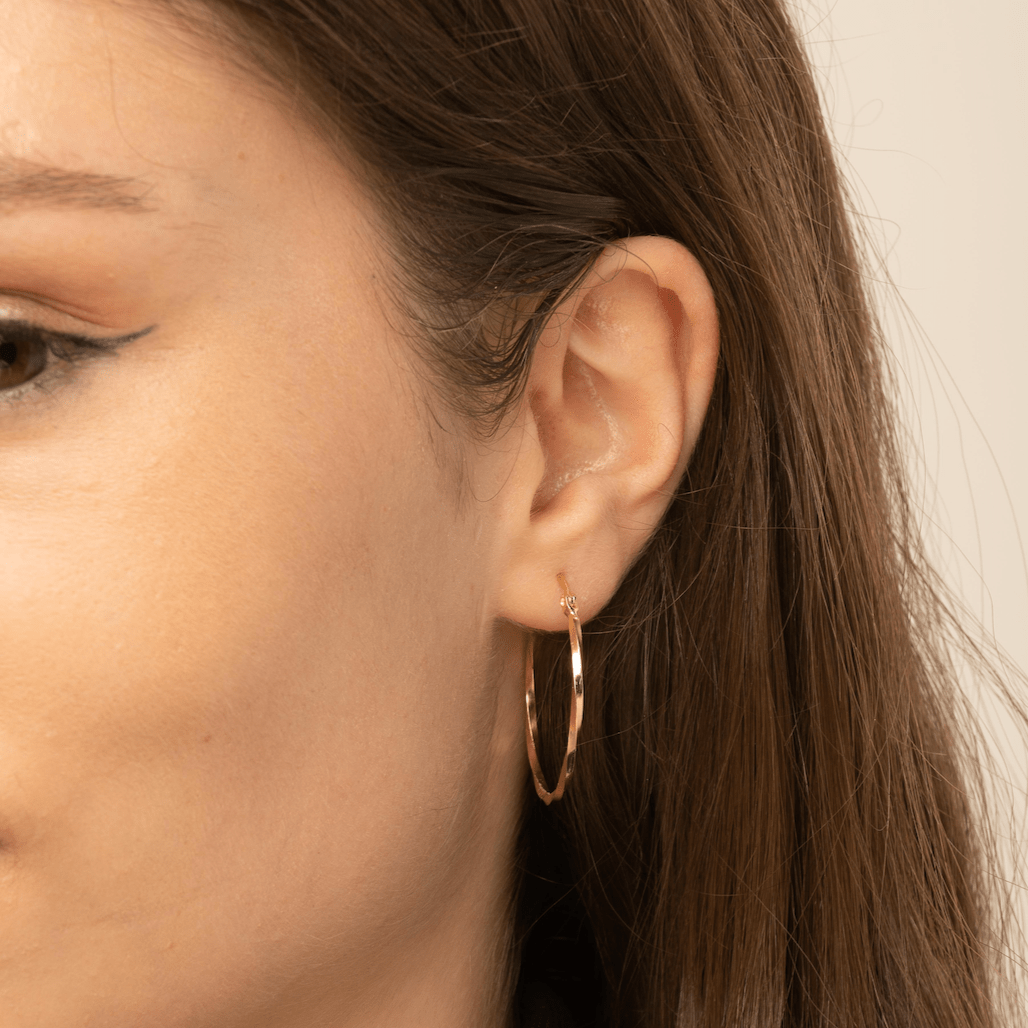 Large Swirl Hoop Earrings - Camile & Stone