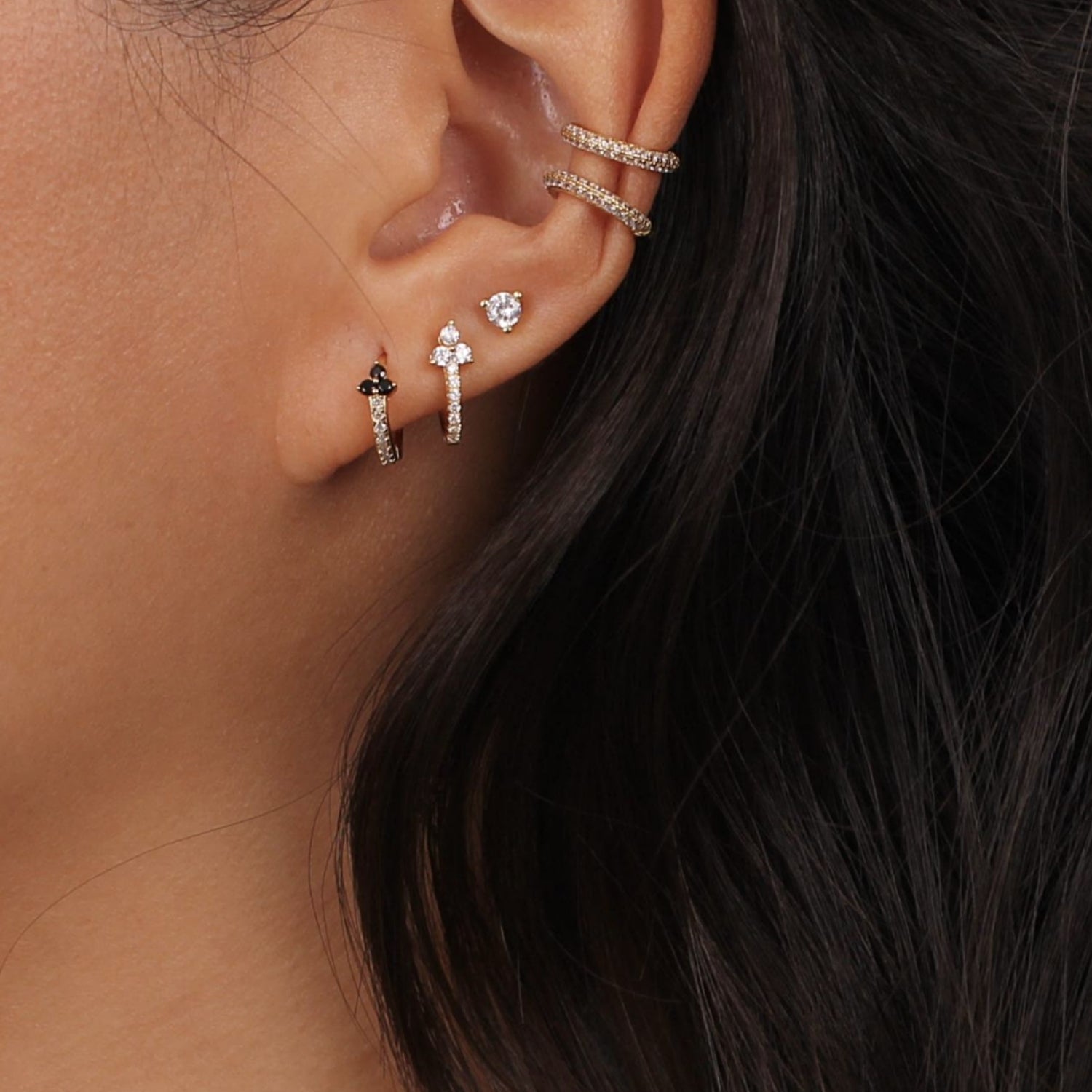 Lotus Sapphire Hoop Earrings - Camile & Stone
