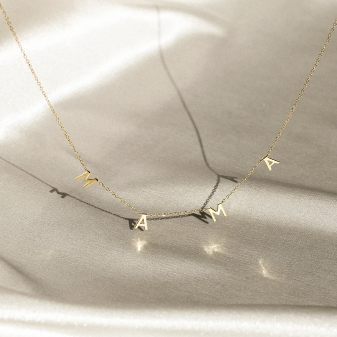 Mama Letter Chain Necklace