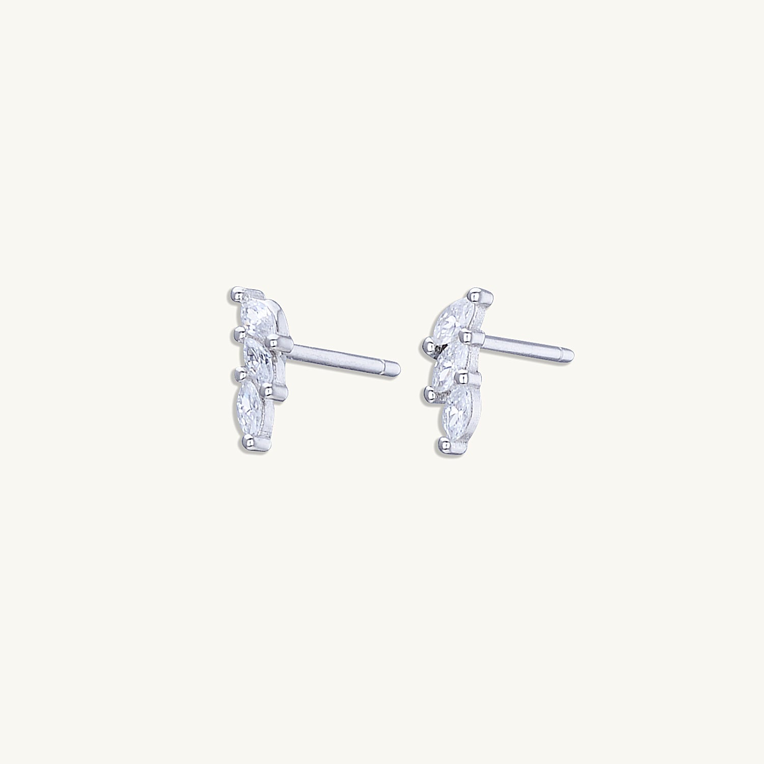 Marquise Cluster Sapphire Earrings - Camile & Stone