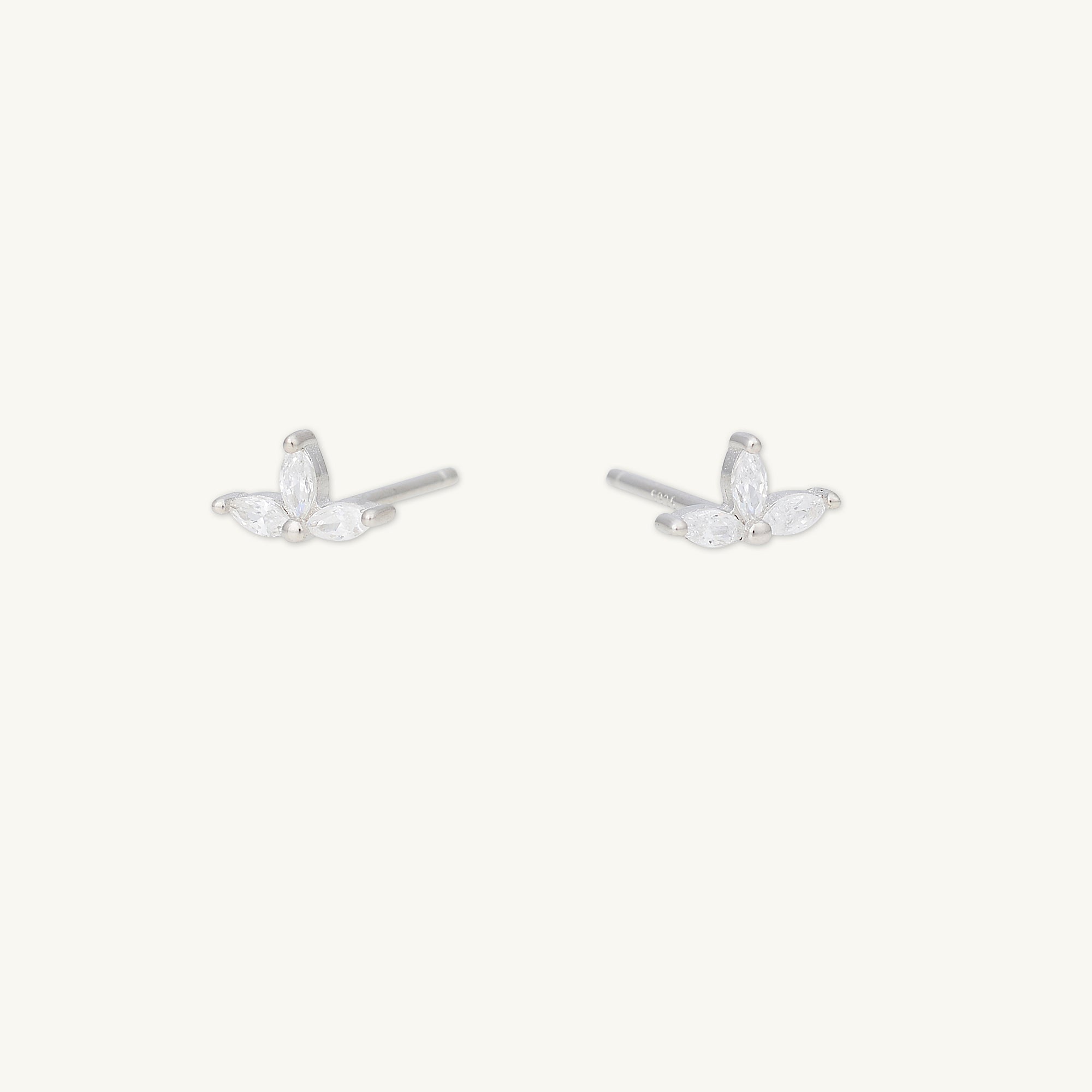 Marquise Lotus Sapphire Earrings - Camile & Stone