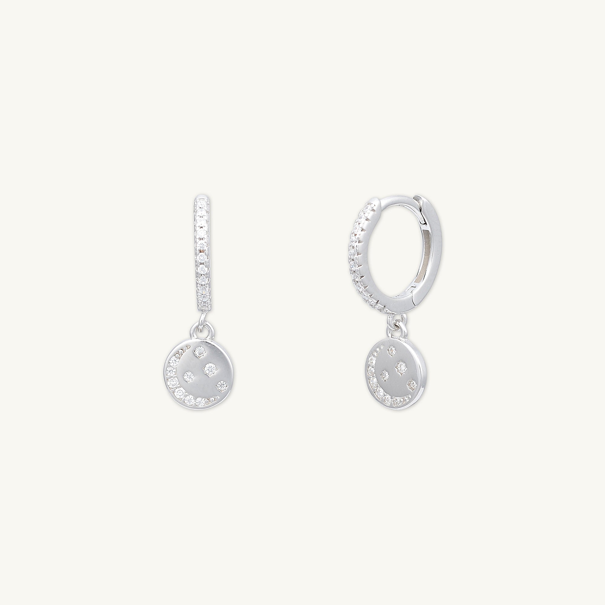 Moonlight Huggie Hoop Earrings - Camile & Stone