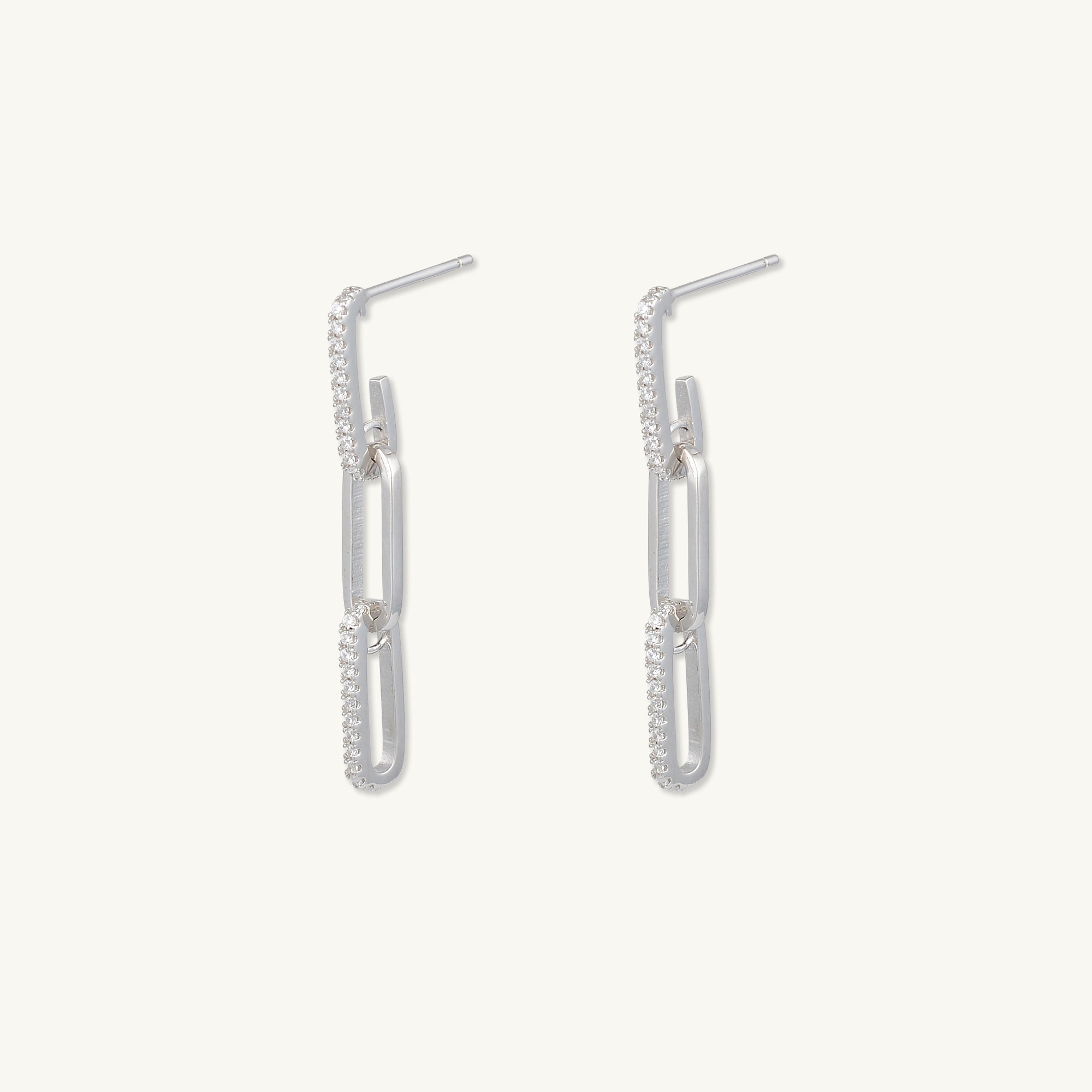 Paper Link Sapphire Earrings - Camile & Stone