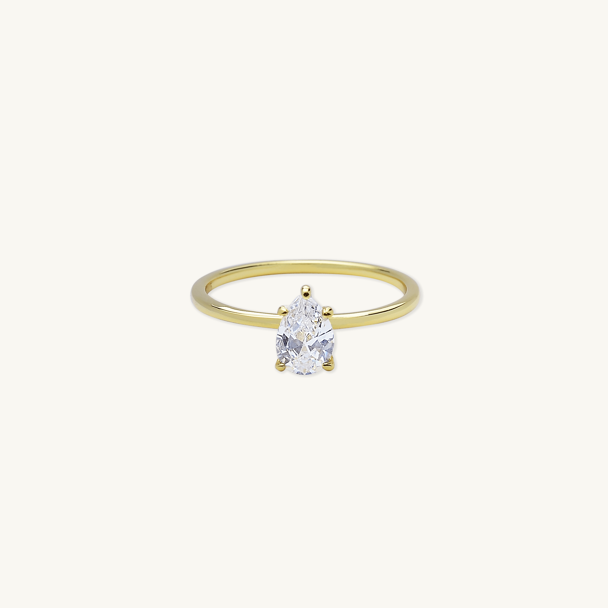 Pear Sapphire Band Ring - Camile & Stone