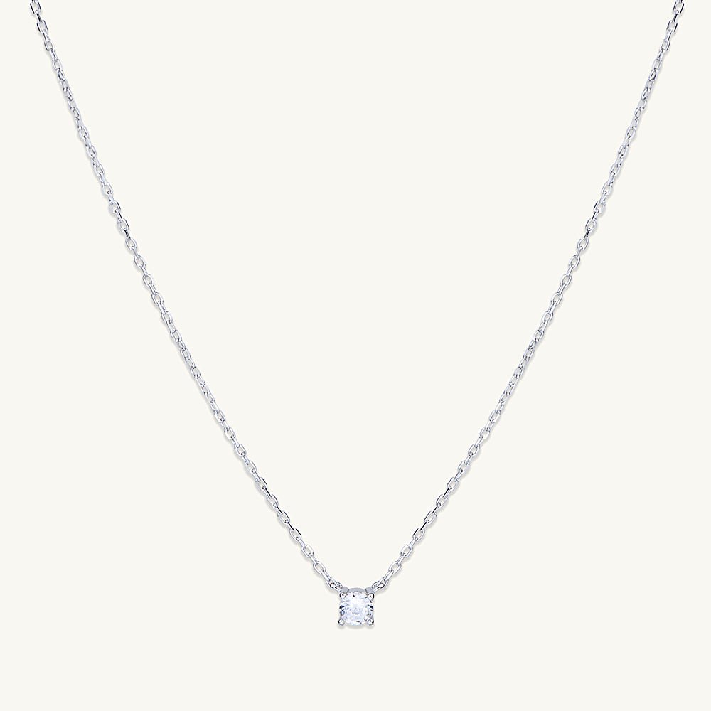 Round Sapphire Chain Necklace - Camile & Stone